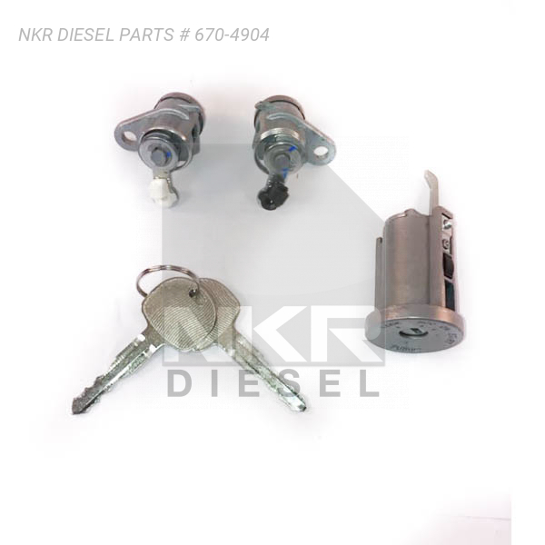 Car Lock Cylinder Set With Key For Isuzu Truck NPR NQR 201116 8982011580