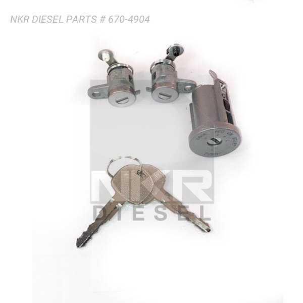 Car Lock Cylinder Set With Key For Isuzu Truck NPR NQR 201116 8982011580